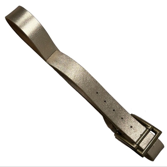 🤎Clearance Free People Rowan Metallic Gold Belt Adjustable Prong Closure
Sz M/L. - Picture 3 of 11
